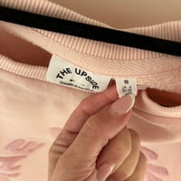 Image 5 of The Upside Saturn Crew Sweatshirt – Rosewater Pink Size S