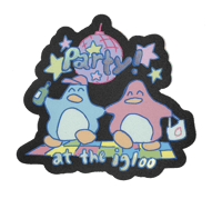 Party at the Igloo! Sticker