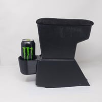 Image 10 of Single and Dual Cup Holder Accessory for 1988-1991 Honda EF Civic Factory Arm Rest
