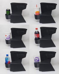 Image 11 of Single and Dual Cup Holder Accessory for 1988-1991 Honda EF Civic Factory Arm Rest