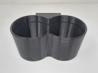 Image 5 of Single and Dual Cup Holder Accessory for 1988-1991 Honda EF Civic Factory Arm Rest