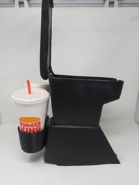 Image 14 of Single and Dual Cup Holder Accessory for 1988-1991 Honda EF Civic Factory Arm Rest