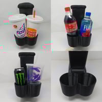 Image 12 of Single and Dual Cup Holder Accessory for 1988-1991 Honda EF Civic Factory Arm Rest