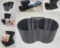 Image 3 of Single and Dual Cup Holder Accessory for 1988-1991 Honda EF Civic Factory Arm Rest