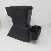 Image 9 of Single and Dual Cup Holder Accessory for 1988-1991 Honda EF Civic Factory Arm Rest