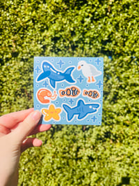Image 2 of Sea Creatures Sticker Sheet
