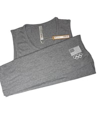 Image 2 of SKIMS- TEAM USA OLYMPIC TANK- HEATHER GREY- MEN