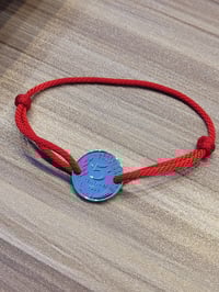 Image 1 of Commande sur mesure : bracelet ajustable 5 centimes plaqué or  1993