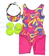 Image 3 of Barbie Movie Inspired Roller Skating Costume