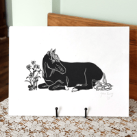 Image 1 of Horse Linocut Print