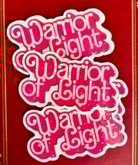 Image 2 of Warrior of Light 3" Holographic Sticker