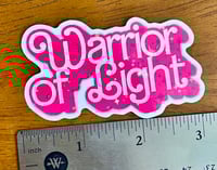 Image 3 of Warrior of Light 3" Holographic Sticker