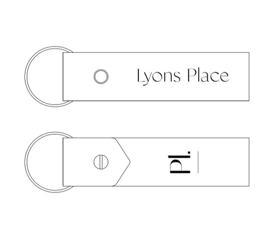 Image of Lyons Place Custom Logo Stamps 