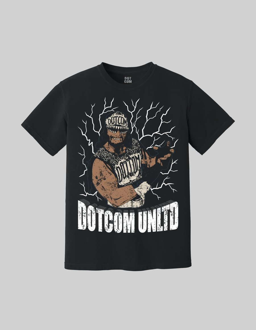 Image of DOTCOM MACHO MAN TEE (BLACK)