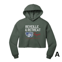 Image 1 of Reveille & Retreat Project BELLA+CANVAS® Women’s Sponge Fleece Cropped Fleece Hoodie