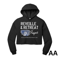 Image 2 of Reveille & Retreat Project BELLA+CANVAS® Women’s Sponge Fleece Cropped Fleece Hoodie