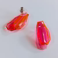 Image 2 of Selenium Pink Hydrangea Stud Earrings with Rose Pink