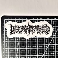 Image 2 of LARGE Decapitated Band Logo Glossy Finish LAMINATED Vinyl Sticker 