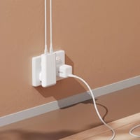 Image 3 of EFM USB-C Braided Cable Twin Pack - 1M With 60W Power Throughput - White