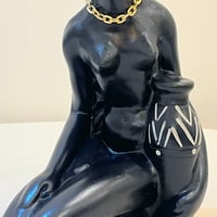 Image 6 of Sculpture en plâtre jeune femme africaine 1930s signée PAGLIAI 