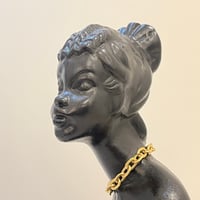 Image 4 of Sculpture en plâtre jeune femme africaine 1930s signée PAGLIAI 