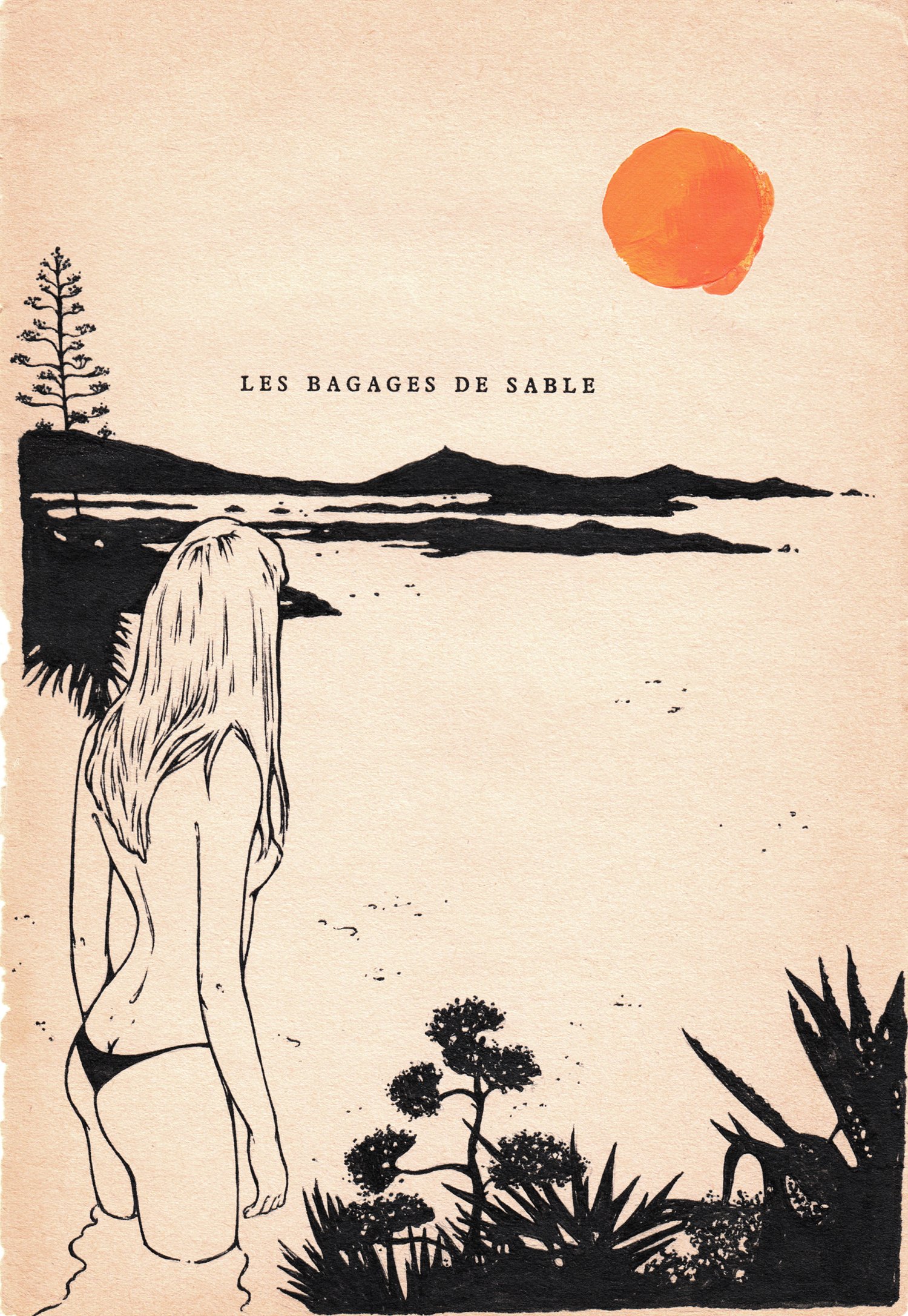 Image of LES BAGAGES DE SABLE  / Original Drawing