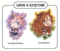 Image 1 of Double Face | Double Horse & Double Face Lenticular Print