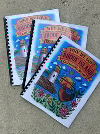 Image 1 of Rhode Island Coloring Book – Hand-Drawn Landmarks & Coastal Scenes