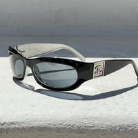Image 2 of Chanel Black CC Plaque Sunglasses