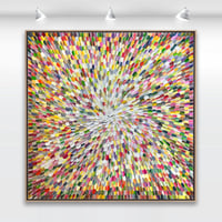 Image 1 of 'Aura solar 9' - 105x105cm, FRAMED