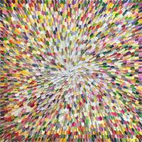 Image 12 of 'Aura solar 9' - 105x105cm, FRAMED