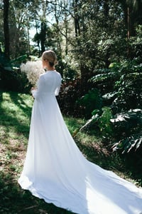 Image 1 of Vintage 70s wedding dress 