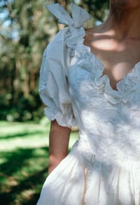 Image 5 of Vintage 80s 90s wedding dress with subtle beading