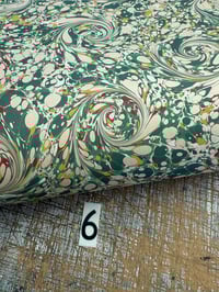 Image 7 of Hand Marbled Project Overs - French Curl. Pick your sheets.