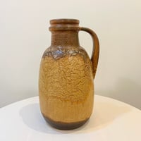 Image 2 of XXL Vase de sol en céramique grès - Scheurich 417-42 Fat Lava West Germany 