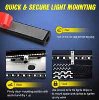 Image 2 of RGB Truck Bed Neon Light Strips