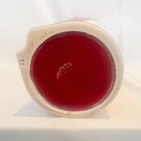 Image 9 of XXL Vase Verceram en céramique d’art, années 50/60, émail rouge bordeaux irisé
