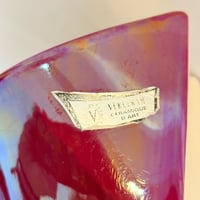 Image 4 of XXL Vase Verceram en céramique d’art, années 50/60, émail rouge bordeaux irisé