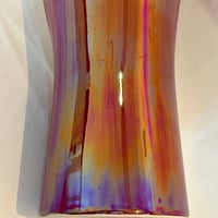 Image 7 of XXL Vase Verceram en céramique d’art, années 50/60, émail rouge bordeaux irisé