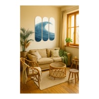 Image 3 of Eternal Tide – Triptych Surf-Inspired Skateboard Wall Art (Set of 3 Decks)