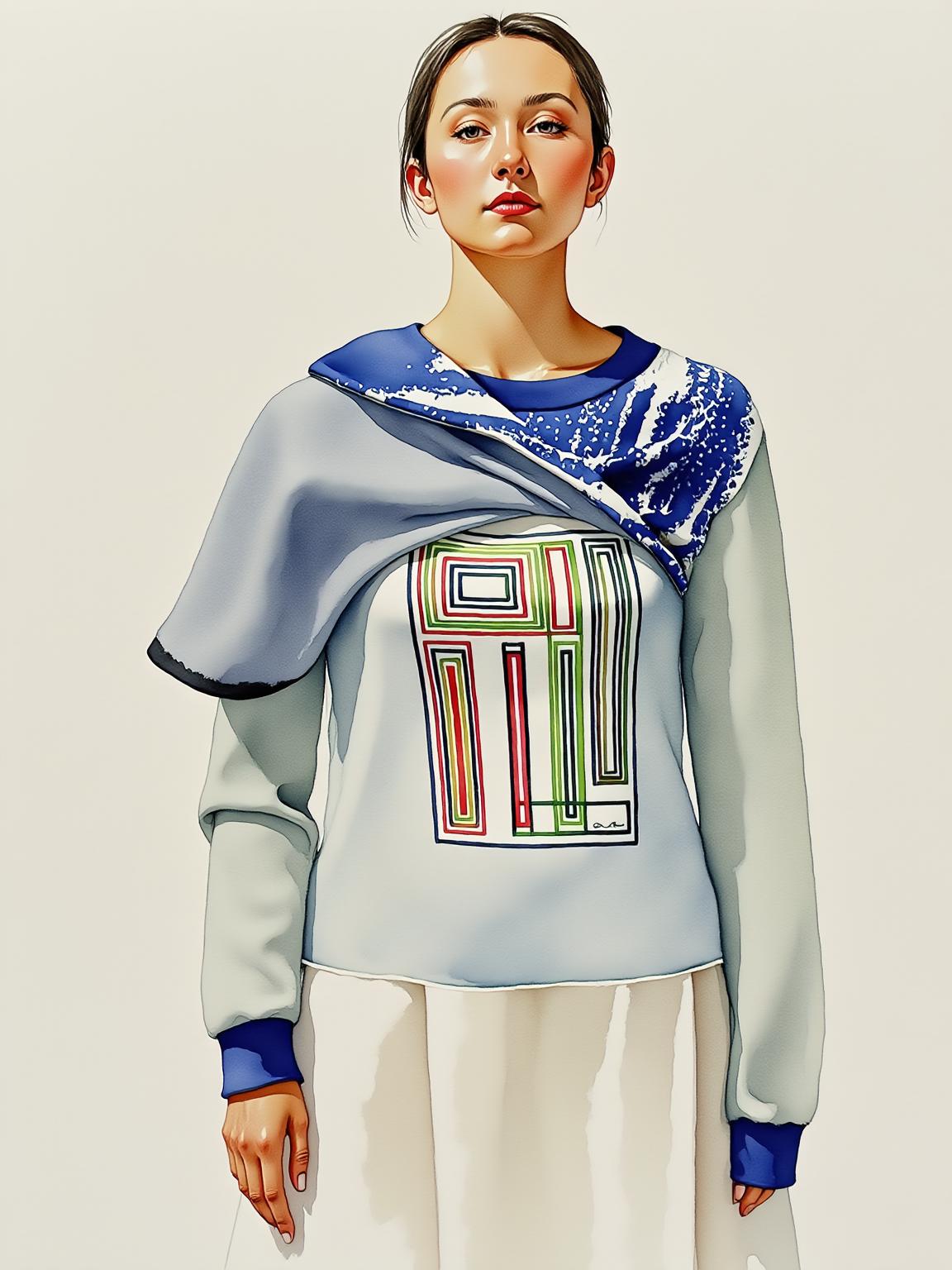 Image of JACQUARD FRONT SWEATER H4_2025 SBC