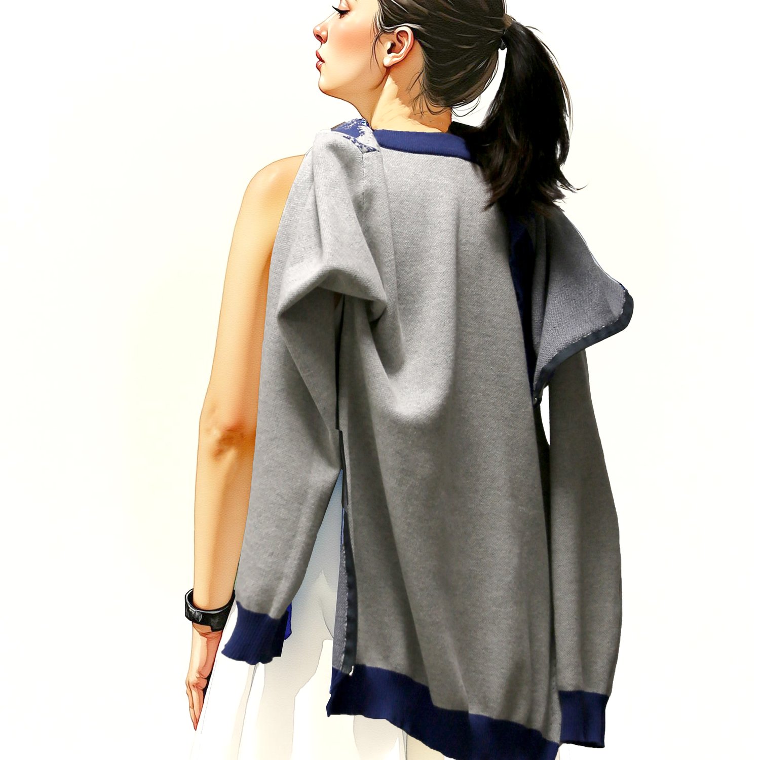 Image of JACQUARD FRONT SWEATER H4_2025 SBC