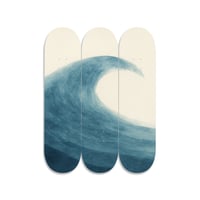 Image 2 of Eternal Tide – Triptych Surf-Inspired Skateboard Wall Art (Set of 3 Decks)
