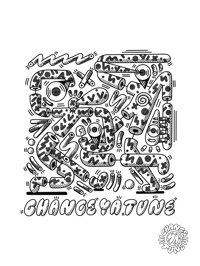Image 5 of Change Ya Tune - White Tee #02