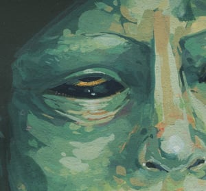 STUDIO SNAPPER! // "you remember the time you told me to listen" // Original painting. 