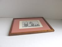 Image 15 of Antique St Paul's Cathedral Miniature Engraving Print in Wooden Frame Sized 11 1/8 x 8 1/8 ins