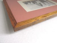 Image 13 of Antique St Paul's Cathedral Miniature Engraving Print in Wooden Frame Sized 11 1/8 x 8 1/8 ins