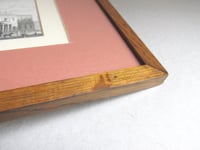 Image 14 of Antique St Paul's Cathedral Miniature Engraving Print in Wooden Frame Sized 11 1/8 x 8 1/8 ins