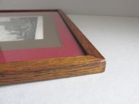 Image 6 of Antique Corfe Castle Dorset Miniature Engraving Print in Wooden Frame Sized 11 x 8 1/8 ins