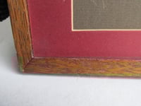 Image 10 of Antique Corfe Castle Dorset Miniature Engraving Print in Wooden Frame Sized 11 x 8 1/8 ins